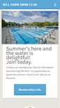 Mobile Screenshot of hillfarmswimclub.org