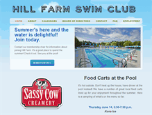 Tablet Screenshot of hillfarmswimclub.org